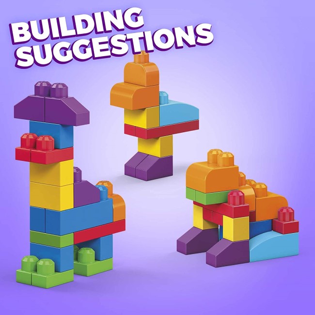 MEGA BLOKS FIRST BUILDERS BUILDING BAG 60 PCS CLASSIC