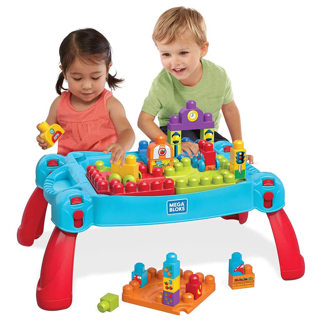 MEGA BLOKS FIRST BUILDERS BUILD 'N LEARN TABLE