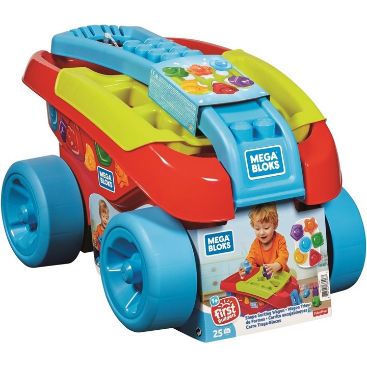 MEGA BLOKS SHAPE SORTING WAGON CLASSIC