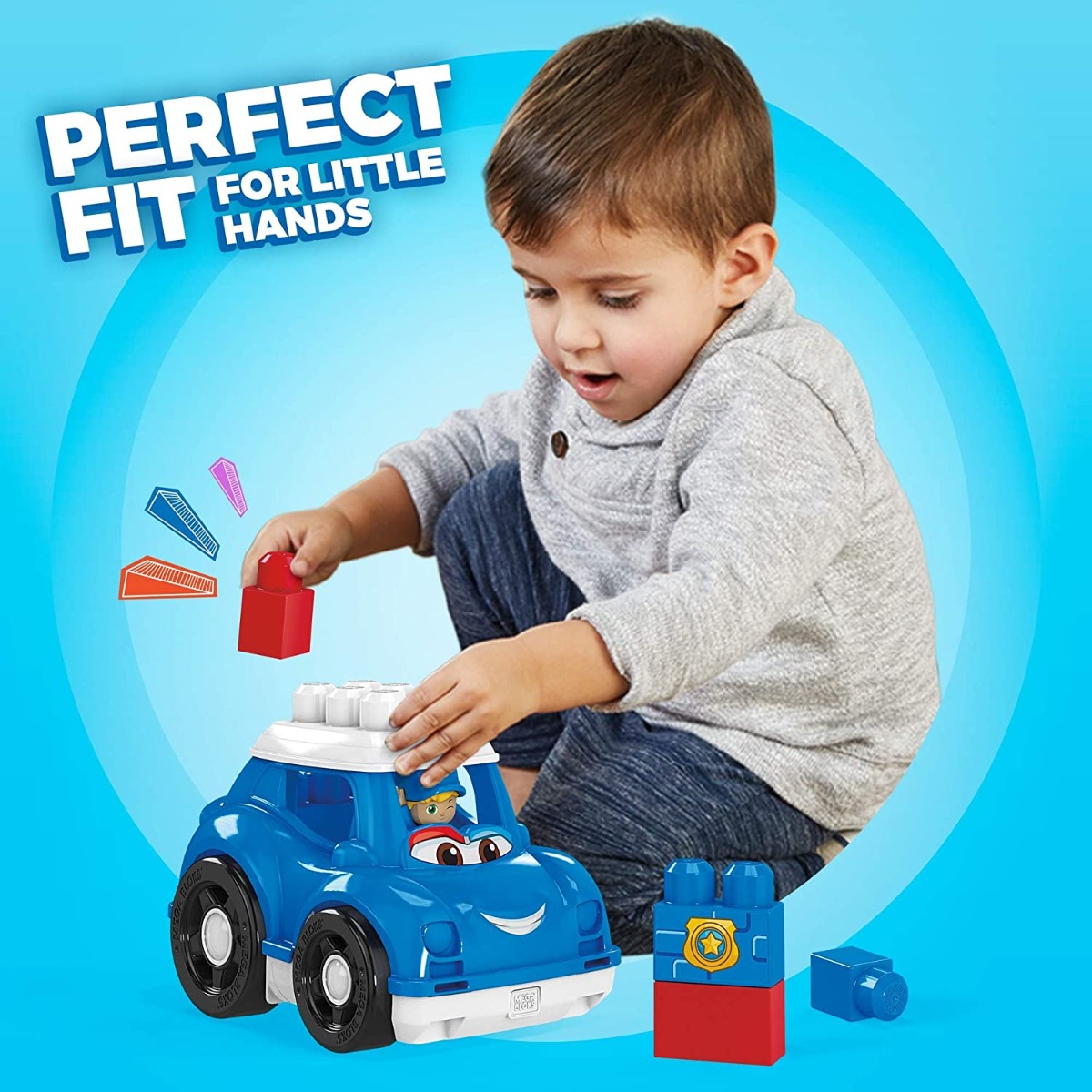 MEGA BLOKS LIL' VEHICLES POLICE CAR