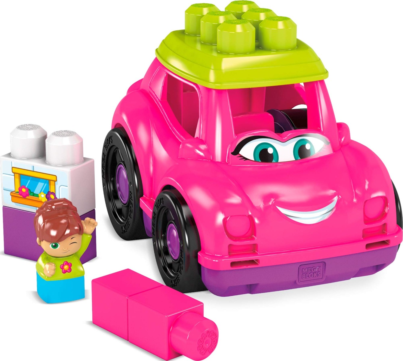 MEGA BLOKS LIL' VEHICLES PINK CONVERTIBLE