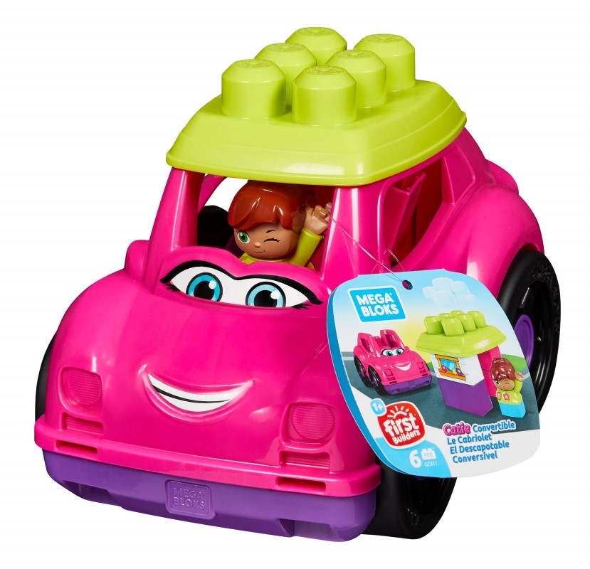 MEGA BLOKS LIL' VEHICLES PINK CONVERTIBLE