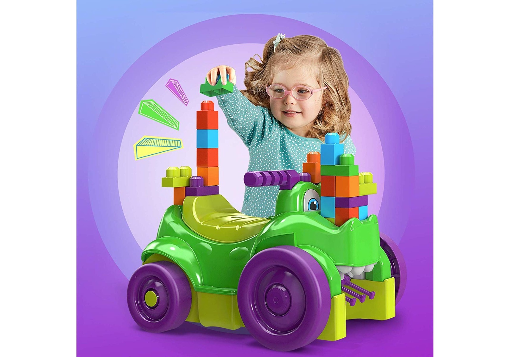 MEGA BLOKS RIDE N' CHOMP CROC