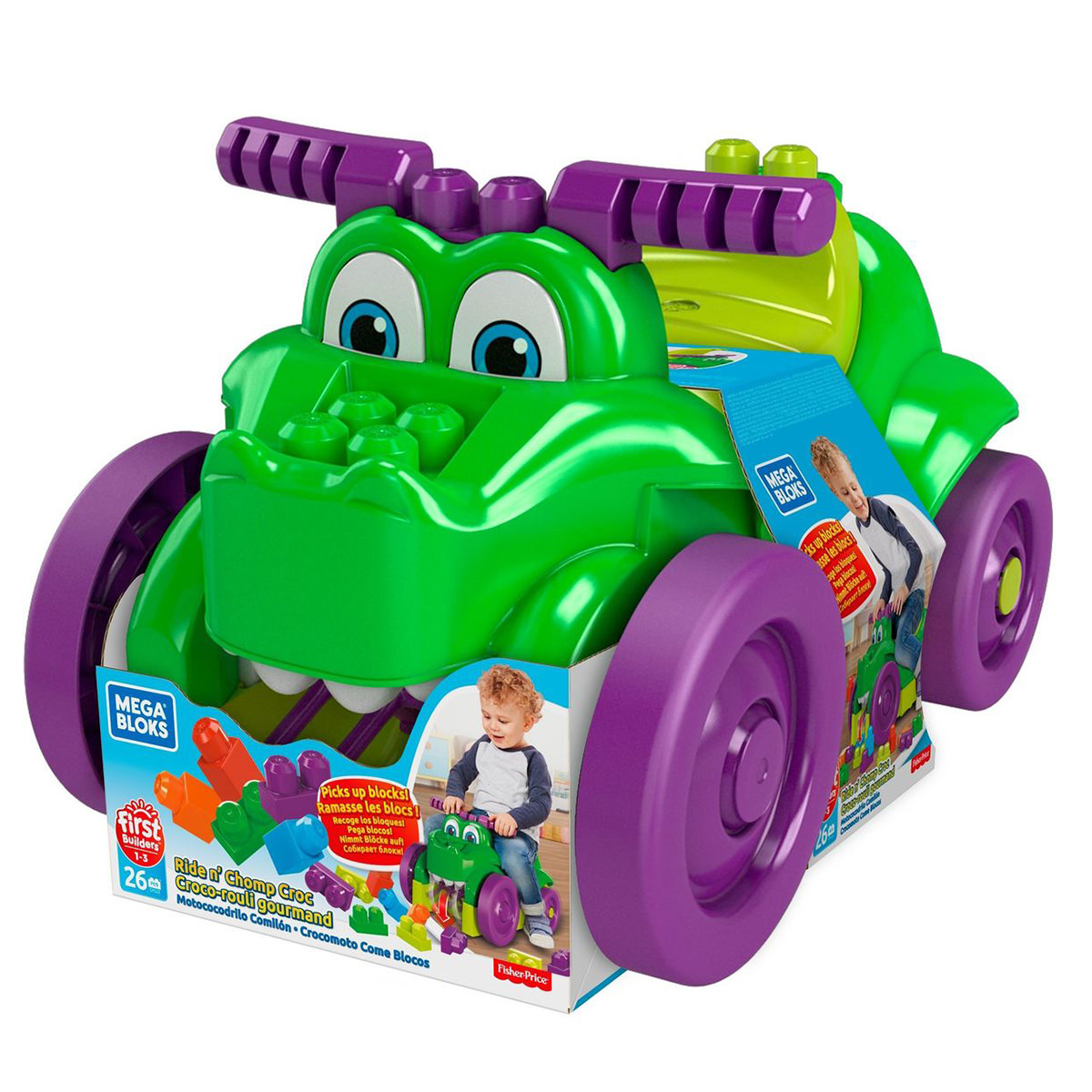 MEGA BLOKS RIDE N' CHOMP CROC