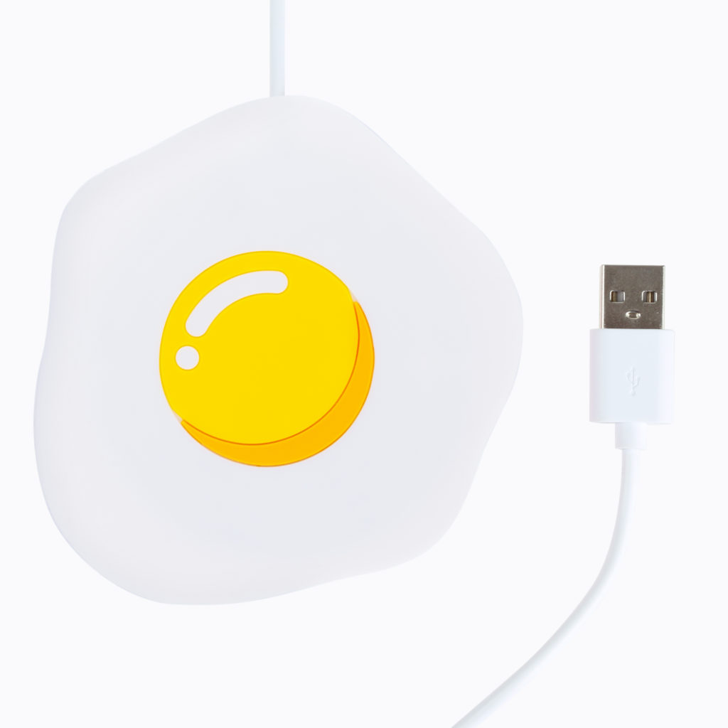 MUSTARD EGGCITING CUP WARMER EGG SHAPED USB POWERED