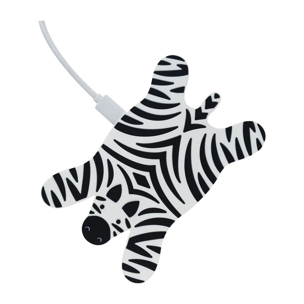 MUSTARD ZEBRA WIRELESS PHONE CHARGER