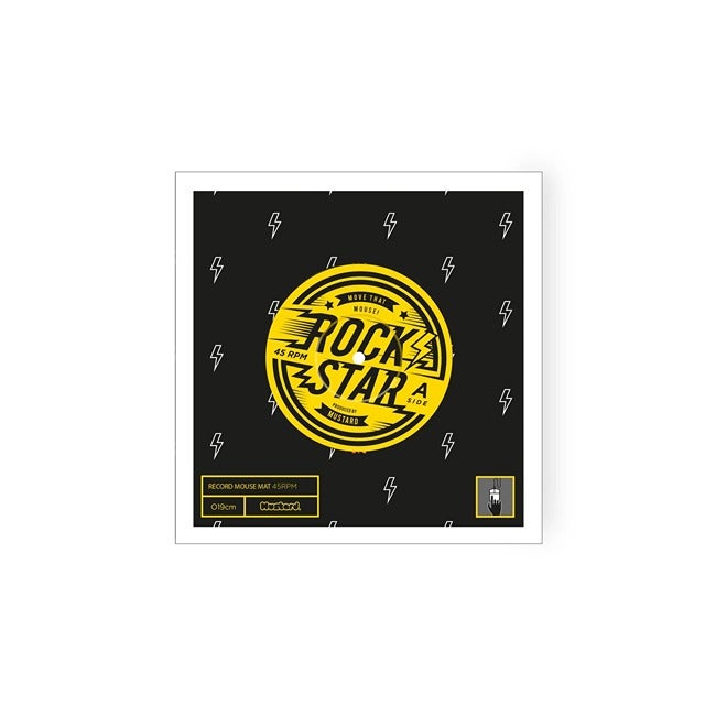 MUSTARD ROCK STAR MOUSE MAT