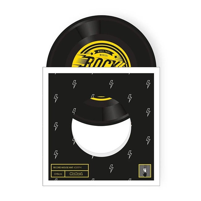 MUSTARD ROCK STAR MOUSE MAT
