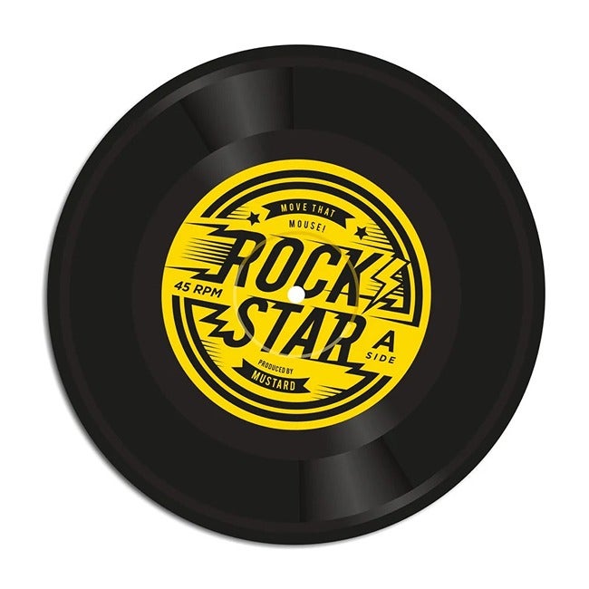 MUSTARD ROCK STAR MOUSE MAT