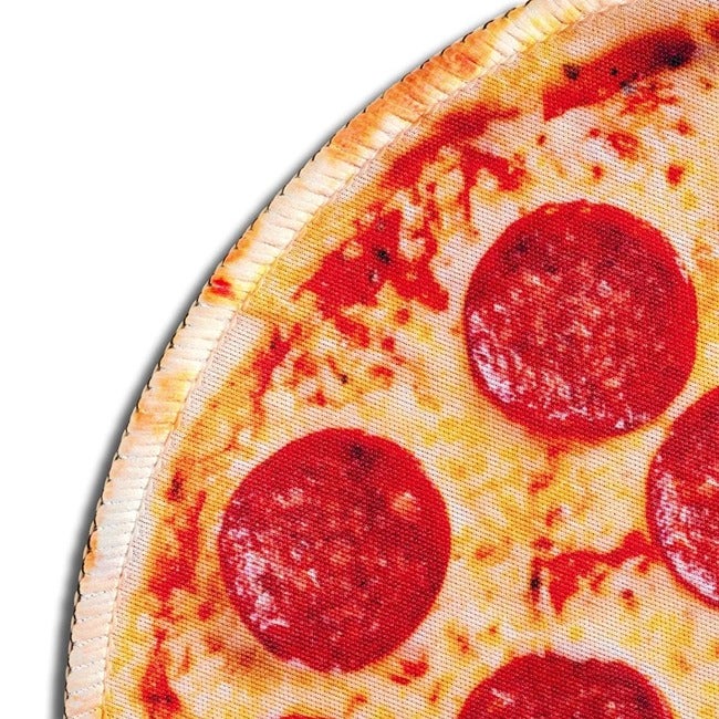 MUSTARD PIZZA MOUSE MAT
