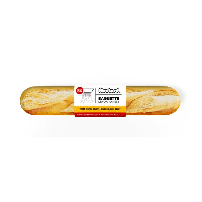 MUSTARD BAGUETTE SHAPED KEYBOARD REST