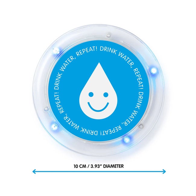 MUSTARD DRINK BUDDY COASTER TO REMINDS YOU HYDRATED