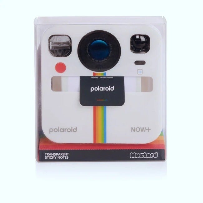 MUSTARD POLAROID STICKY NOTES DISPENSER