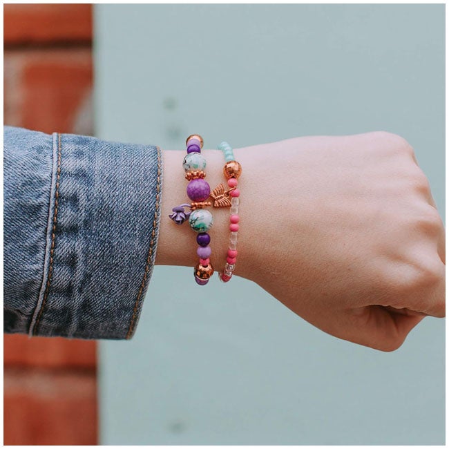 MAKE IT REAL BEDAZZLED CHARM BRACELETS KIT BLOOMING