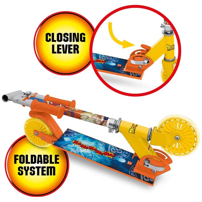 MONDO DRAGON BALL 2-WHEEL FOLDING ALUMINIUM SCOOTER