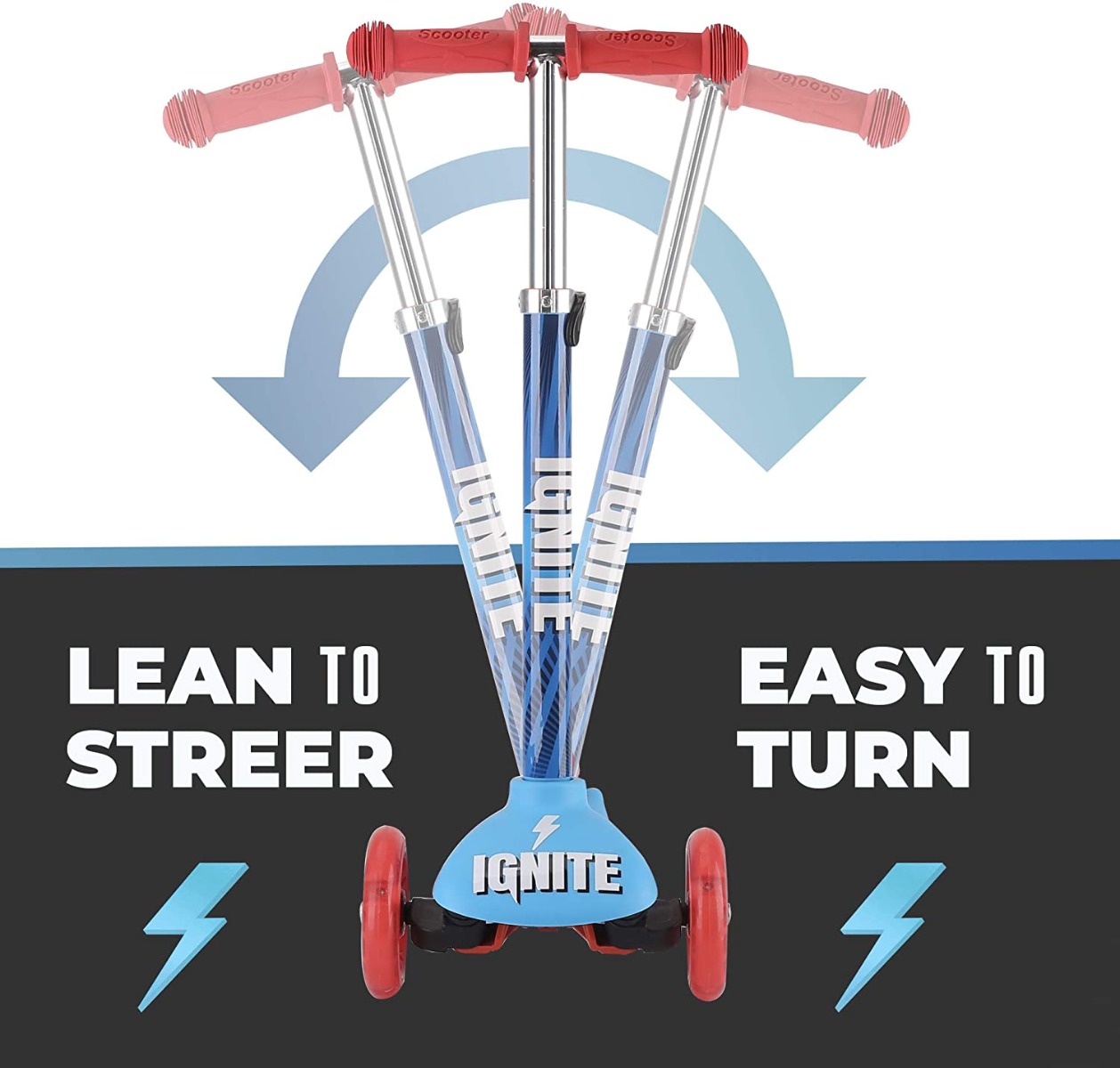 MONDO IGNITE GLIDE SCOOTER 3W COMBO PACK BLUE