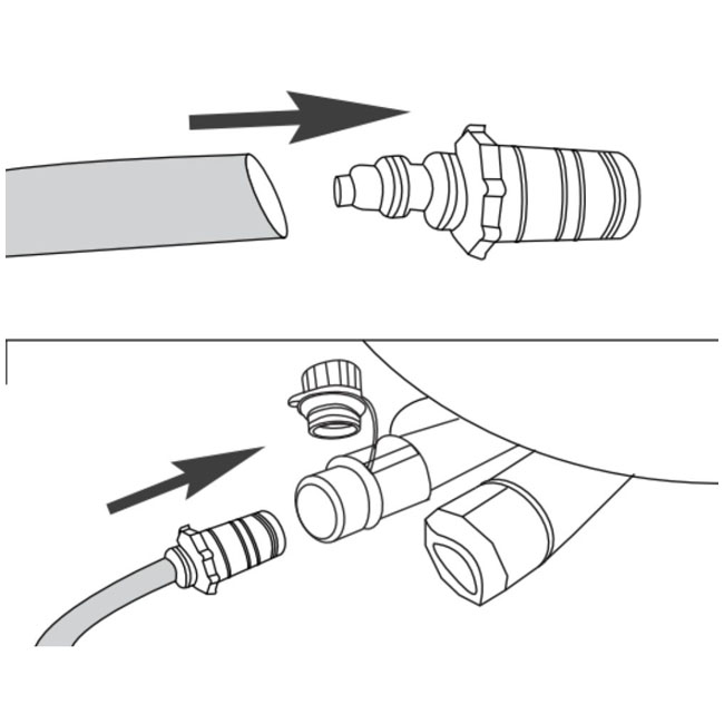 MSPA SS13-21 GARDEN HOSE DRAINAGE ADAPTOR
