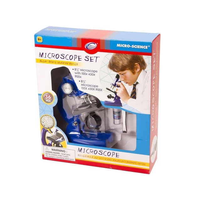 EASTCOLIGHT MICROSCOPE 100/450/900X 36 PIECES SET