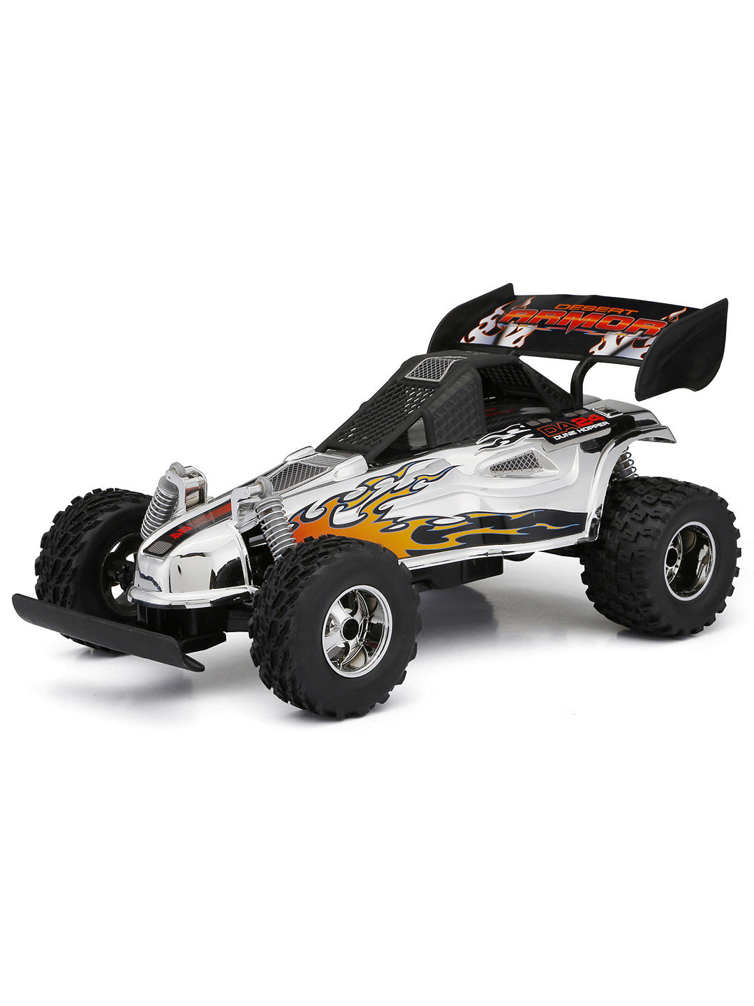 NEW BRIGHT REMOTE CONTROL - 1:16 CHROME LIGHTNING BUGGY