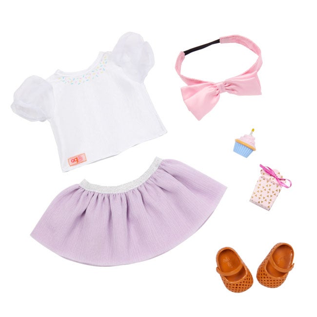 OUR GENERATION BIRTHDAY CUPCAKE OUTFIT