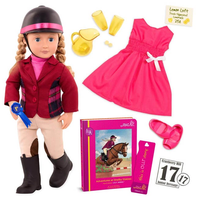 OUR GENERATION LILY ANNA 18-INCHES POSEABLE DELUXE DOLL