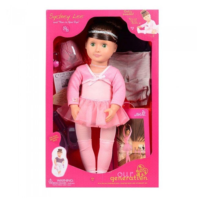 OUR GENERATION SYDNEY LEE WITH BOOK DELUXE DOLL