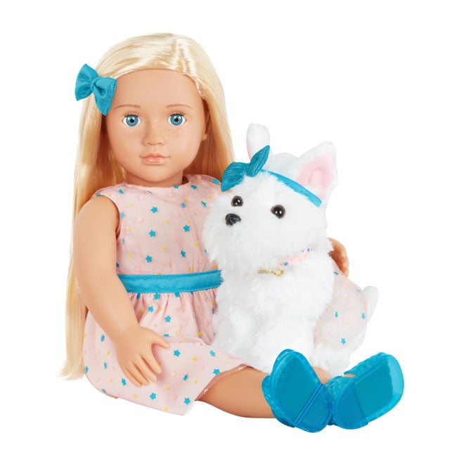 OUR GENERATION CADENCE AND COOKIE WITH PET DOG DOLL