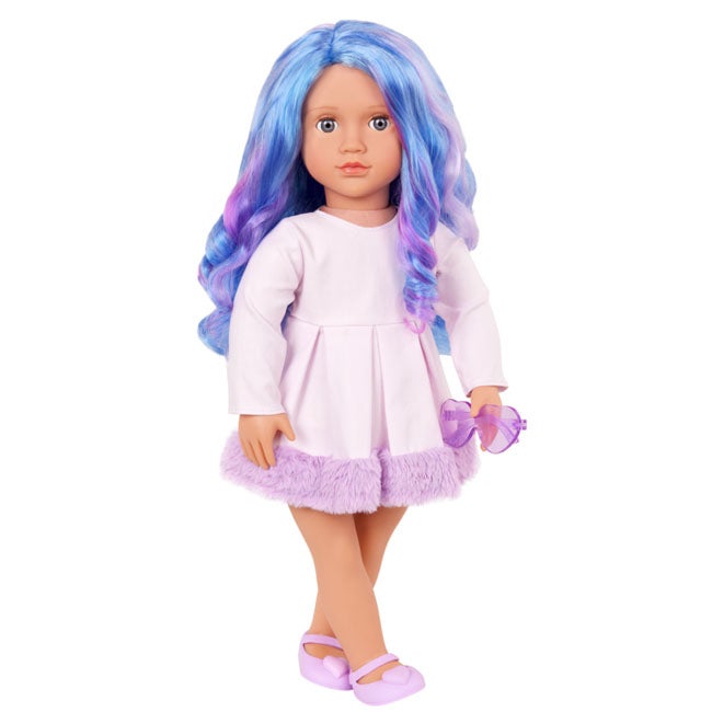 OUR GENERATION VERONIKA WITH BLUE/PURPLE HAIR FASHION DOLL