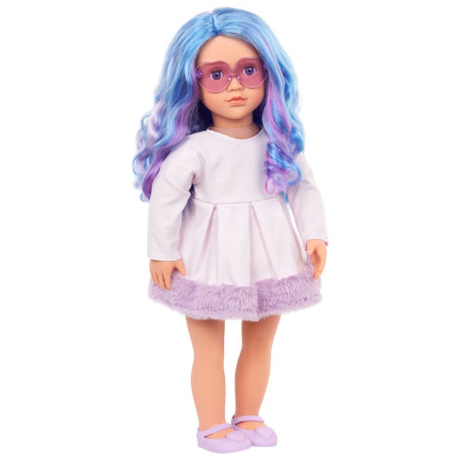 OUR GENERATION VERONIKA WITH BLUE/PURPLE HAIR FASHION DOLL