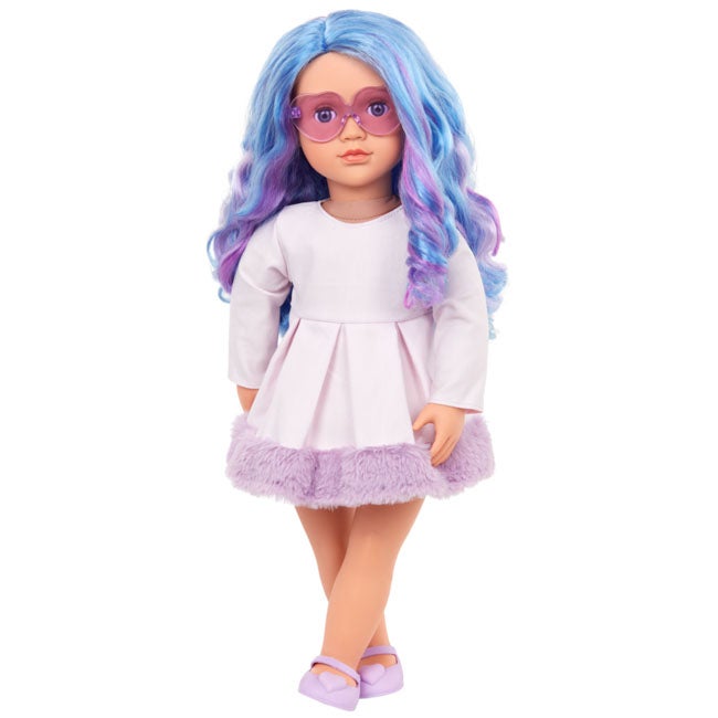 OUR GENERATION VERONIKA WITH BLUE/PURPLE HAIR FASHION DOLL