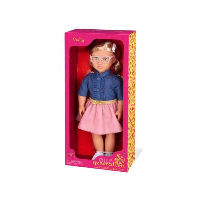 OUR GENERATION EMILY WITH FRILLY SKIRT DOLL