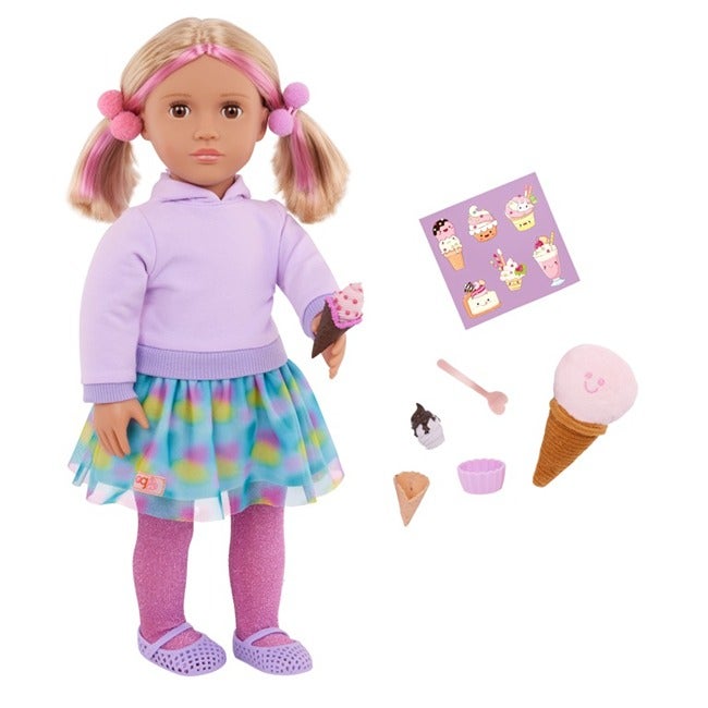 OUR GENERATION ANDY 18-INCH ICE CREAM ACTIVITY DELUXE DOLL