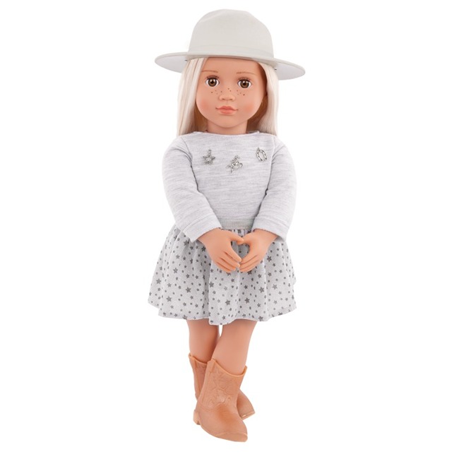 OUR GENERATION ABIGALE WITH PLEATED SKIRT AND HAT DOLL