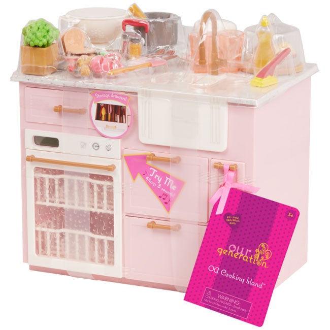 OUR GENERATION COOKING ISLAND KITCHEN PLAYSET