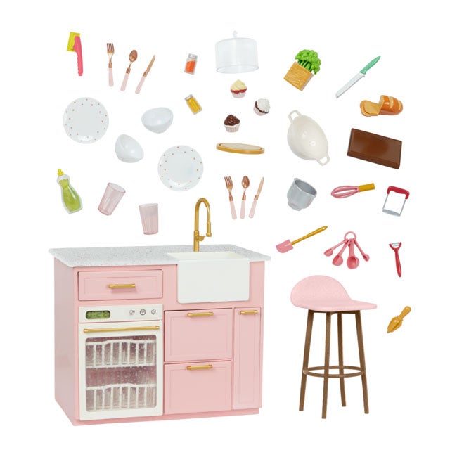 OUR GENERATION COOKING ISLAND KITCHEN PLAYSET