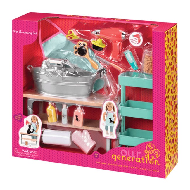 OUR GENERATION PET GROOMING SALON SET