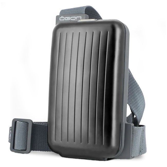 OGON PHONE SLING BAG AND WALLET ANODISED ALUMINUM BLACK