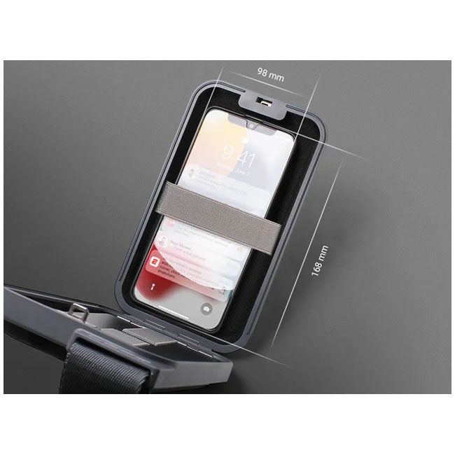 OGON PHONE SLING BAG AND WALLET ANODISED ALUMINUM SILVER