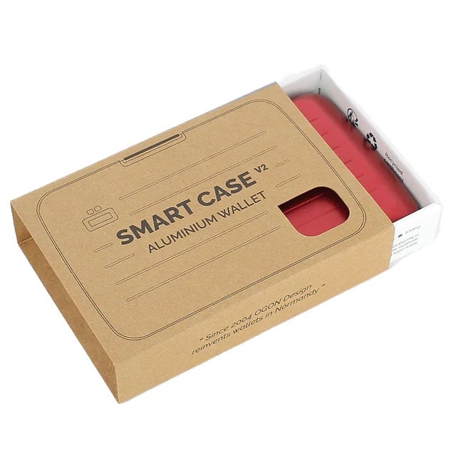 OGON SMARTCASE V2 ANODISED ALUMINUM ROSE RED