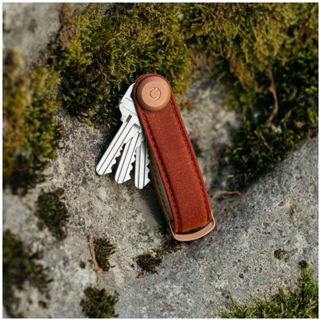 ORBITKEY ORGANISER WAXED CANVAS BRICK RED