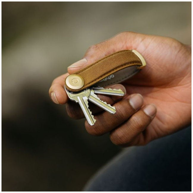 ORBITKEY ORGANISER WAXED CANVAS GOLDEN SAND
