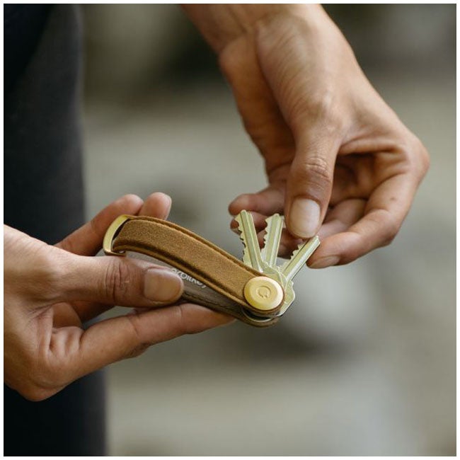 ORBITKEY ORGANISER WAXED CANVAS GOLDEN SAND