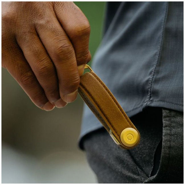 ORBITKEY ORGANISER WAXED CANVAS GOLDEN SAND