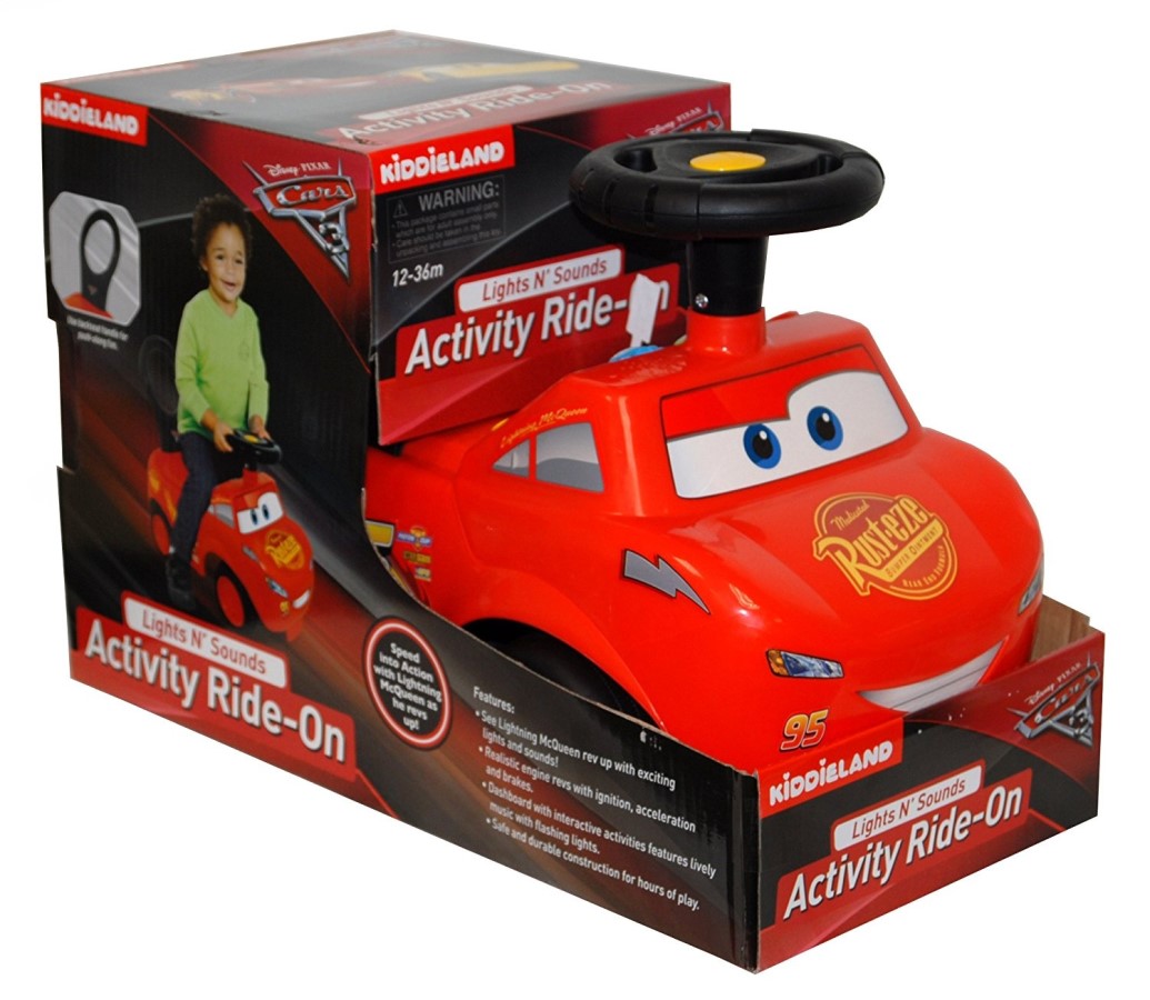 KIDDIELAND REVVING LIGHT MCQUEEN ACTIVITY RIDE ON