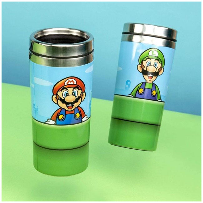 PALADONE WARP PIPE TRAVEL MUG SUPER MARIO