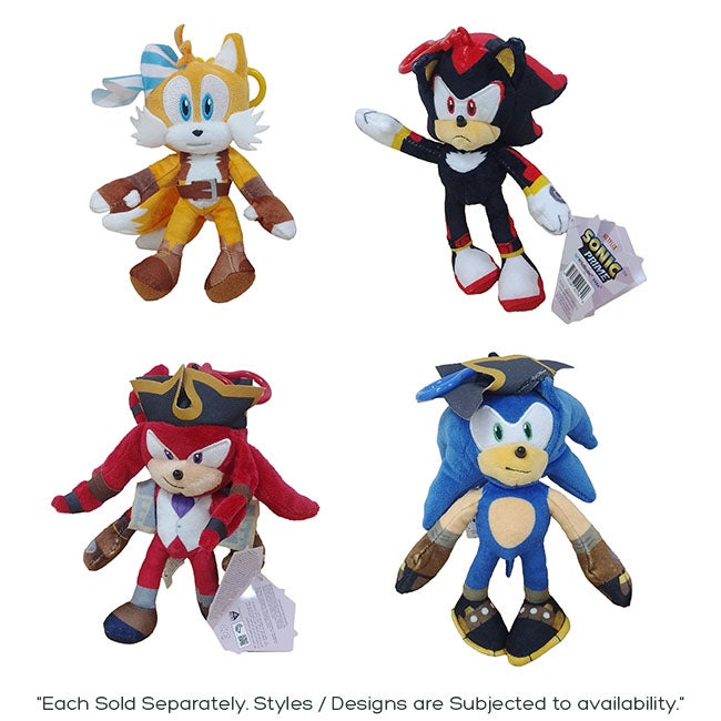 SONIC PRIME PLUSH CLIP 6 INCHES ASSORTED