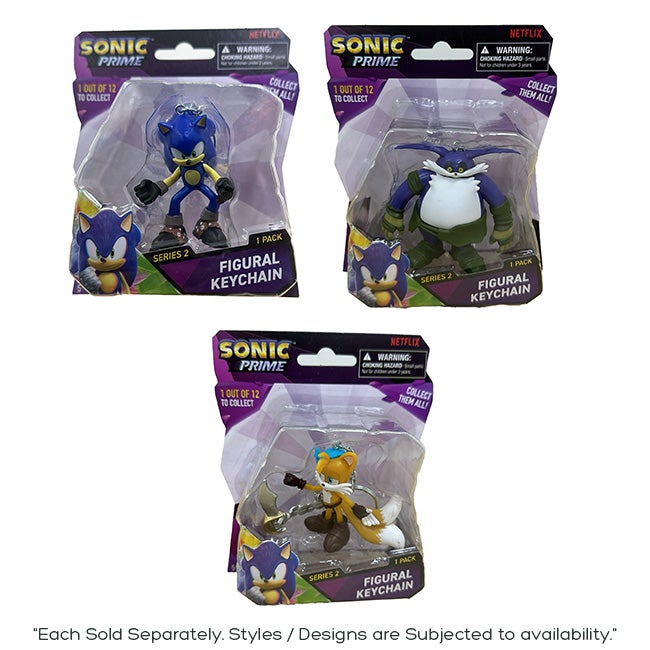 SONIC PRIME FIGURE KEY CHAIN BLISTER PACK ASSORTED