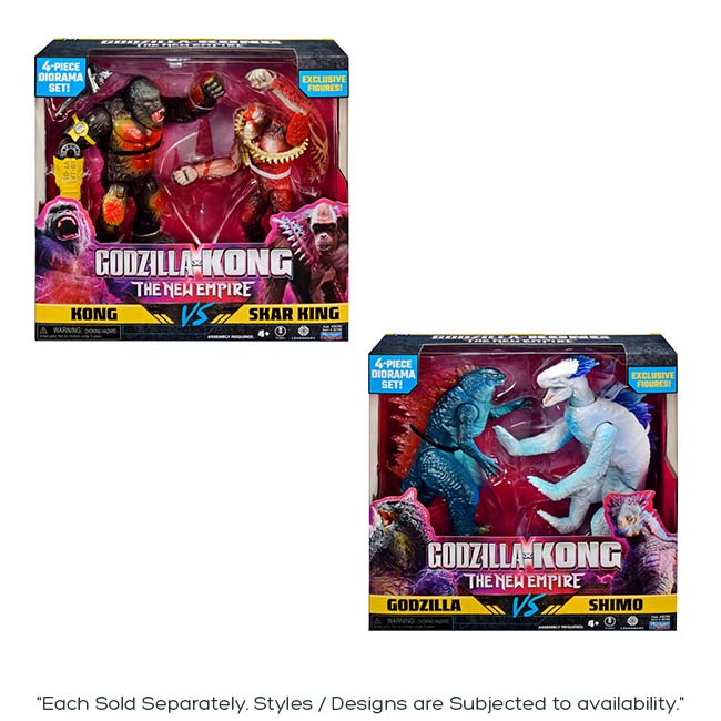 GODZILLA X KONG THE NEW EMPIRE KONG VS SKAR KING FIGURES