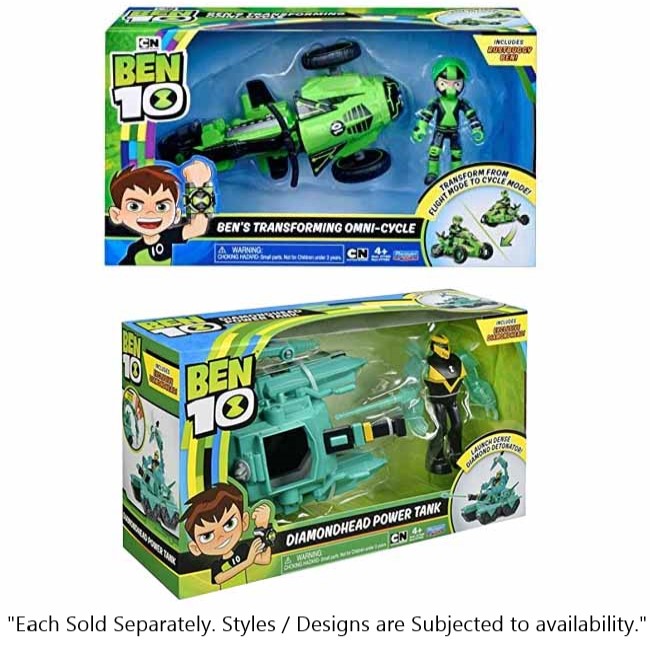 BEN 10 TRANSFORMING VEHICLE WITH FIGURE