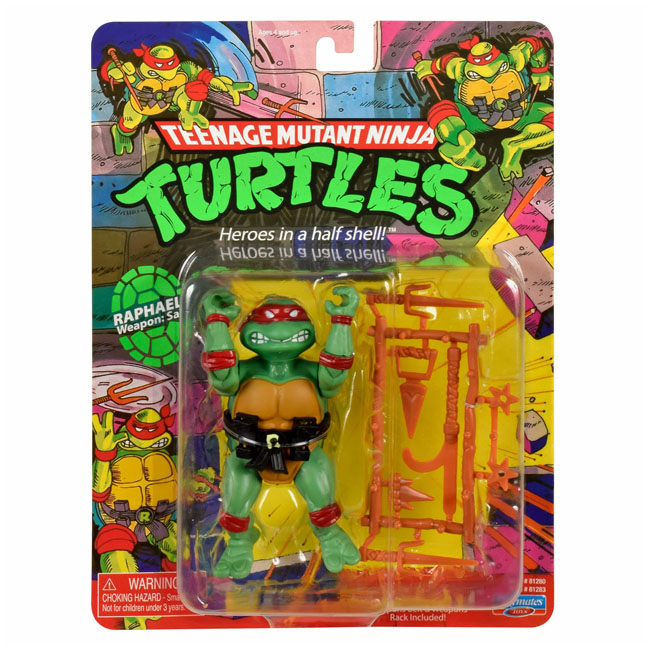 PLAYMATES TMNT CLASSIC 4'' TURTLE FIGURE - RAPHAEL
